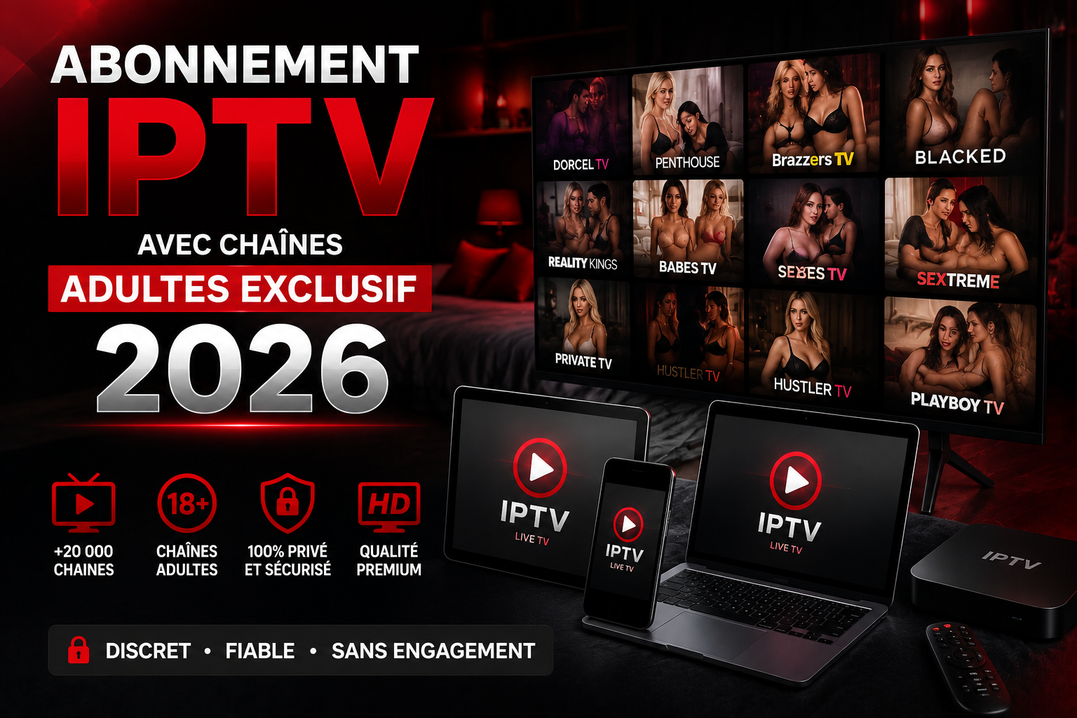 abonnement iptv avec chaines adultes